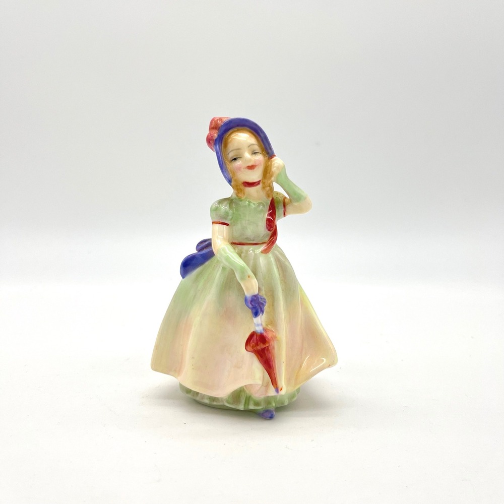 Royal Doulton Babie HN 1679 Figurine Girl with Umbrella Collectible